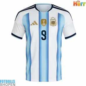 Billiga Argentina Julian Alvarez #9 Hemmatröja VM 2026 Kortärmad
